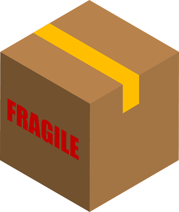 a box labeled fragile