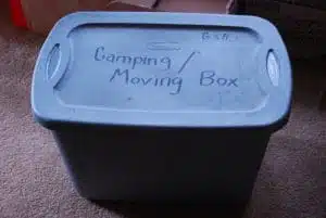 camping storage a box for storing camping gear