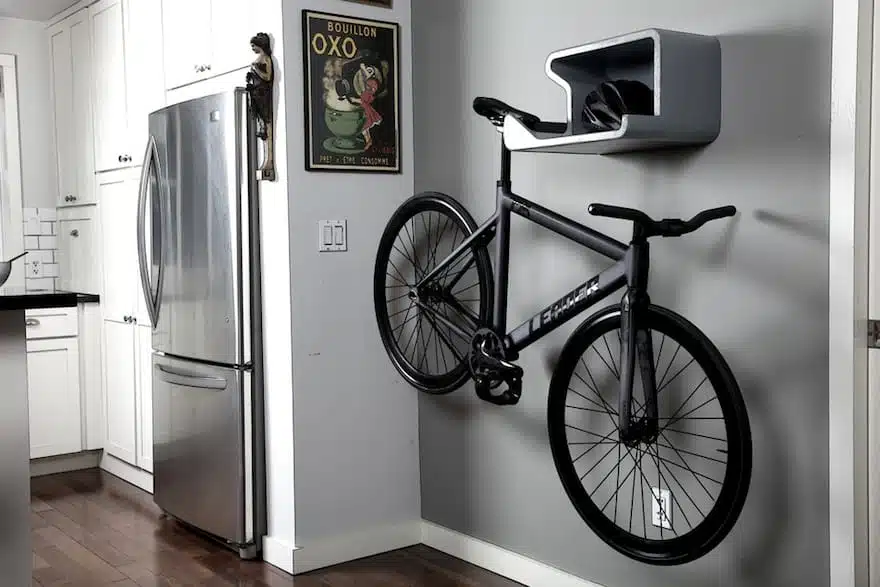 big item storage in apartments a bike stored in an apartment