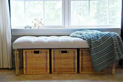 hideaway storage ideas woven hideaway storage bins