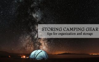 ways to store camping gear