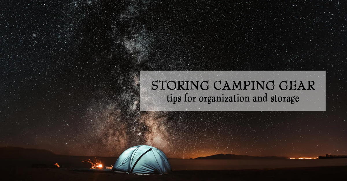 ways to store camping gear