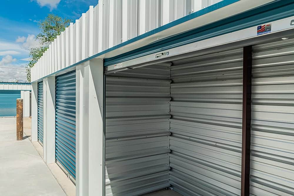 Mini self storage unit empty mini self storage unit