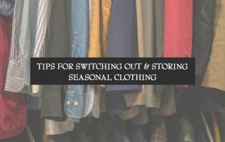 clothing hanging on a rack