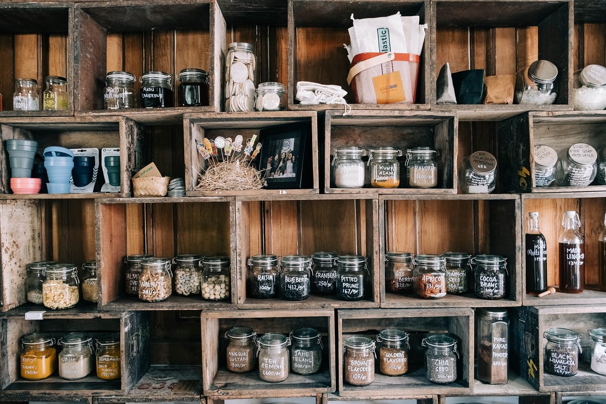 perishable food items on shelves perishable food items on shelves