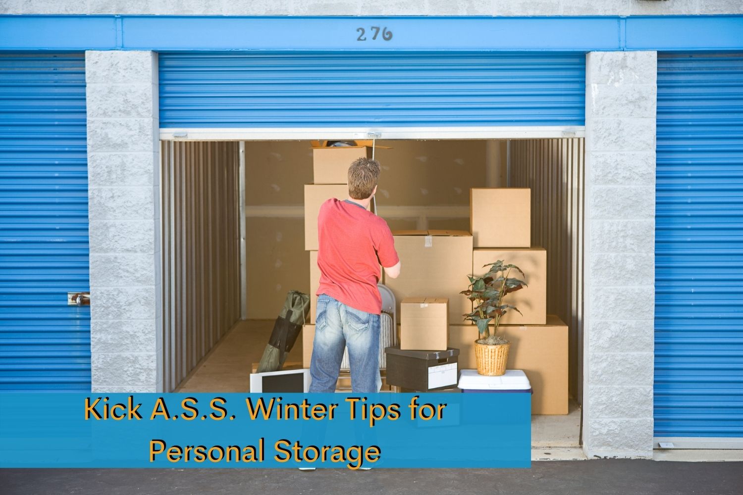 Montrose man putting his things in storage units for winter storage