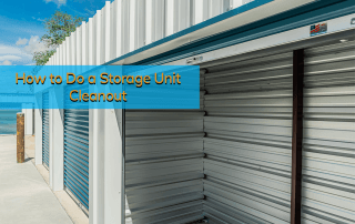 All secure Storage unit open and complete of a storage unit cleanout.